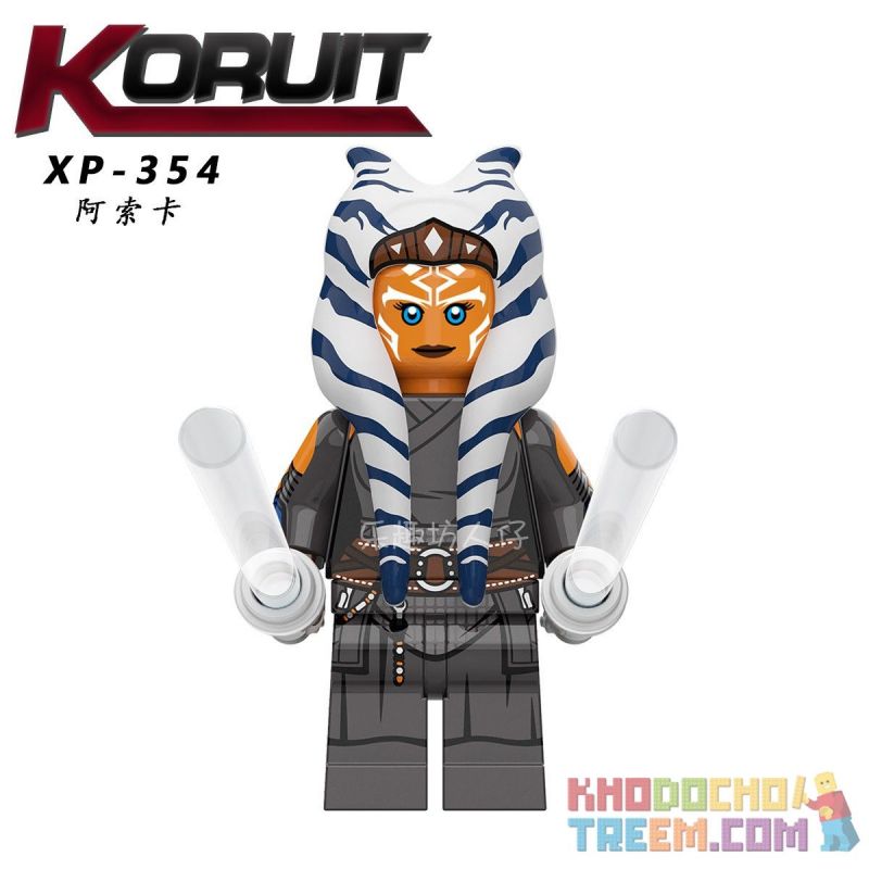 KORUIT XP-354 non Lego ASOKA. bộ đồ chơi xếp lắp ráp ghép mô hình Star Wars AHSOKA Chiến Tranh Giữa Các Vì Sao