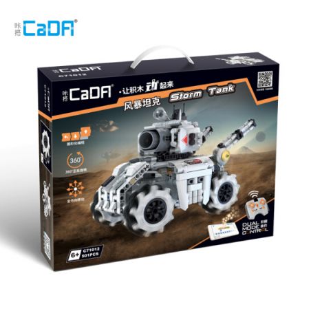 DOUBLEE CADA C71012 71012 non  ROBOT LẬP TRÌNH ĐỒ HỌA STORM TANK SCRARCH bộ đồ chơi xếp lắp ráp ghép mô hình  Kỹ Thuật Công Nghệ Cao Mô Hình Phương Tiện 501 khối