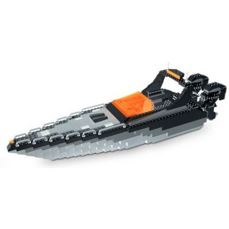 MEGA BLOKS 3272 non  CHÈO THUYỀN bộ đồ chơi xếp lắp ráp ghép mô hình SPEED BOAT 513 khối