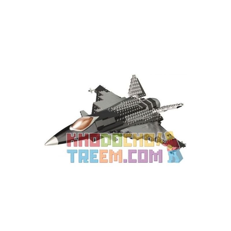 MEGA BLOKS 3269 non Lego MÁY BAY CHIẾN ĐẤU PHẢN LỰC bộ đồ chơi xếp lắp ráp ghép mô hình Military Army FIGHTER JET Quân Sự Bộ Đội 223 khối