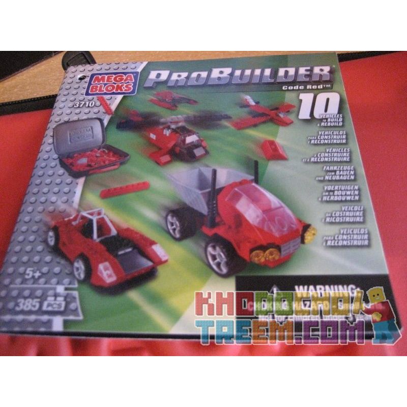 MEGA BLOKS 3710 non Lego MÃ ĐỎ bộ đồ chơi xếp lắp ráp ghép mô hình Speed Champions Racing Cars CODE RED Đua Xe Công Thức 385 khối