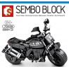 SEMBO 701129 non  BENOLI 502C. bộ đồ chơi xếp lắp ráp ghép mô hình Motorcycle Motorbike BENELLI 502C Xe Hai Bánh 236 khối