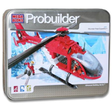 MEGA BLOKS 3230 non  CUỘC THÁM HIỂM THƯỢNG ĐỈNH bộ đồ chơi xếp lắp ráp ghép mô hình MOUNTAIN PEAK EXPEDITION 385 khối