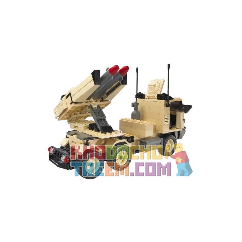 MEGA BLOKS 3731 non Lego ĐƠN VỊ PHÒNG THỦ CƠ ĐỘNG SNAKE bộ đồ chơi xếp lắp ráp ghép mô hình Military Army SNAKE MOBILE DEFENSE UNIT Quân Sự Bộ Đội 235 khối