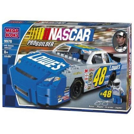 MEGA BLOKS 9978 non  JIMMY JOHNSON # 47 (LOWE'S) bộ đồ chơi xếp lắp ráp ghép mô hình Speed Champions Racing Cars JIMMY JOHNSON #48 (LOWE'S) Đua Xe Công Thức 230 khối
