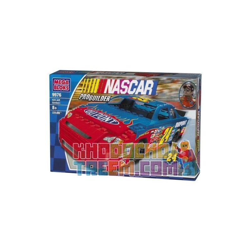 MEGA BLOKS 9976 non Lego JEFF GORDON # 23 (DUPONT) bộ đồ chơi xếp lắp ráp ghép mô hình Speed Champions Racing Cars JEFF GORDON #24 (DUPONT) Đua Xe Công Thức 230 khối