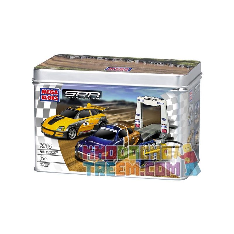 MEGA BLOKS 3715 non Lego 276 TURBO SRA bộ đồ chơi xếp lắp ráp ghép mô hình Speed Champions Racing Cars Đua Xe Công Thức 65 khối