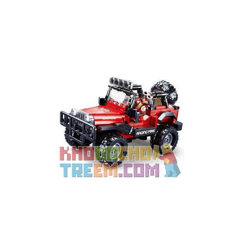 SLUBAN M38-B0816 B0816 0816 M38B0816 38-B0816 Xếp hình kiểu Lego RACERS Stomat Jeep Vietnam Xe địa Hình Jeep 253 khối