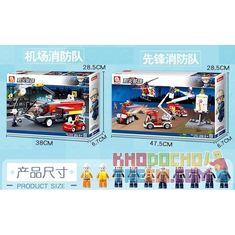 SLUBAN M38-B0807 B0807 0807 M38B0807 38-B0807 non  ĐỘI CỨU HỎA MIỀN NÚI bộ đồ chơi xếp lắp ráp ghép mô hình Fire Rescure 325 khối