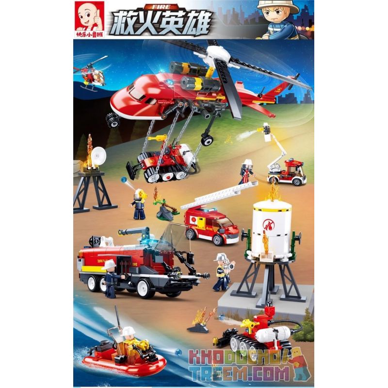 SLUBAN M38-B0811 B0811 0811 M38B0811 38-B0811 Xếp hình kiểu Lego FIRE RESCURE Fire Hero Pioneer Fire Brigade Đội Cứu Hỏa Tiên Ph