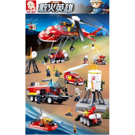 SLUBAN M38-B0811 B0811 0811 M38B0811 38-B0811 non  ĐỘI CỨU HỎA TIÊN PHONG bộ đồ chơi xếp lắp ráp ghép mô hình Fire Rescure 490 khối