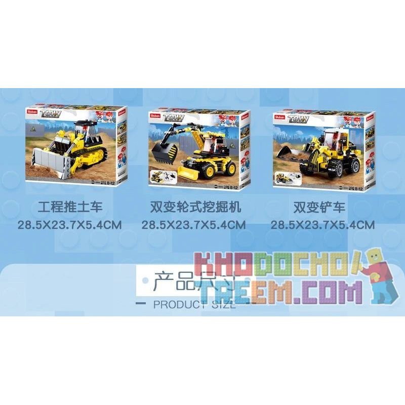 SLUBAN M38-B0803 B0803 0803 M38B0803 38-B0803 non  XE NÂNG BIẾN ĐÔI bộ đồ chơi xếp lắp ráp ghép mô hình City Thành Phố 200 khối SLUBAN M38-B0803 B0803 0803 M38B0803 38-B0803 non  XE NÂNG BIẾN ĐÔI bộ đồ chơi xếp lắp ráp ghép mô hình City Thành Phố 200 khối