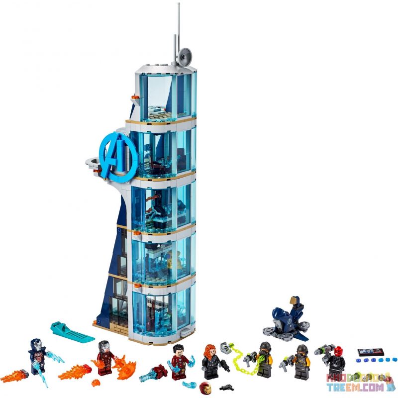 NOT Lego AVENGERS TOWER BATTLE 76166 LARI BELA 11564 xếp lắp ráp ghép mô hình TRẬN CHIẾN TRỤ SỞ CỦA AVENGERS THÁP Marvel Super Heroes Siêu Anh Hùng Marvel 456 khối