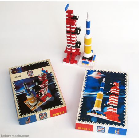 N&B BLOCK NB 980-R non  TÊN LỬA bộ đồ chơi xếp lắp ráp ghép mô hình ROCKET