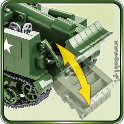 COBI 2531 non  XE PHÁO DI ĐỘNG M12 bộ đồ chơi xếp lắp ráp ghép mô hình Military Army M12 GUN MOTOR CARRIAGE Quân Sự Bộ Đội 560 khối