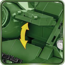 COBI CHARACTER BUILDING 2541 COBI-2541 COBI2541 non  PHÁO CHỐNG TĂNG TỰ HÀNH SU-100 bộ đồ chơi xếp lắp ráp ghép mô hình Military Army Quân Sự Bộ Đội 655 khối