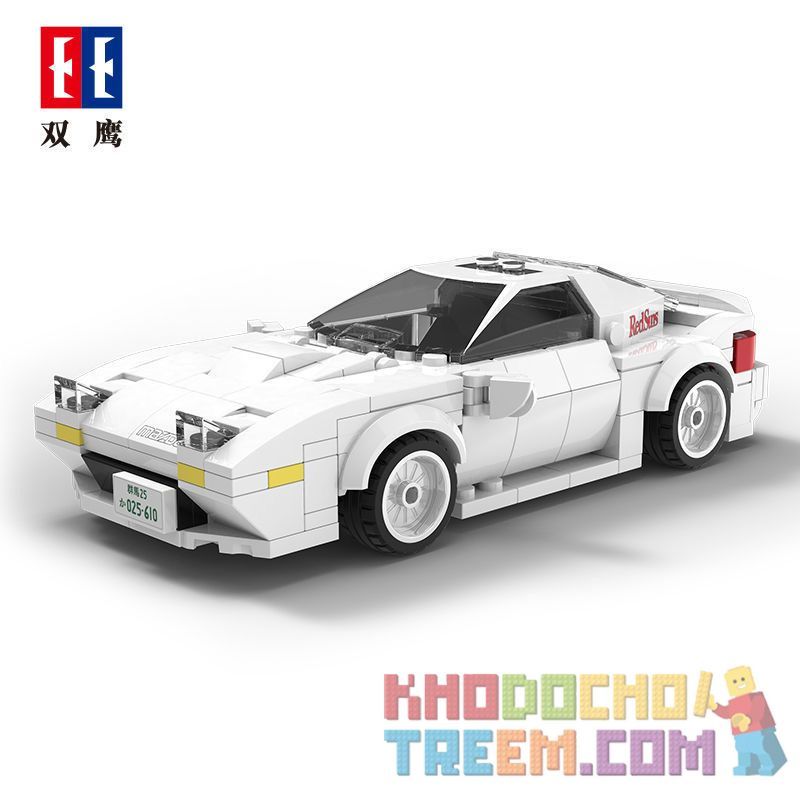 DOUBLEE CADA C55012 55012 non  MAZDA-FC3S. tỷ lệ 1:24 bộ đồ chơi xếp lắp ráp ghép mô hình Creator MAZDA FC3S Sáng Tạo 282 khối