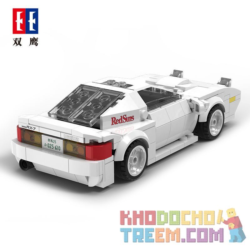DOUBLEE CADA C55012 55012 non  MAZDA-FC3S. tỷ lệ 1:24 bộ đồ chơi xếp lắp ráp ghép mô hình Creator MAZDA FC3S Sáng Tạo 282 khối