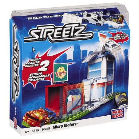 MEGA BLOKS 96435 non  ĐỘNG CƠ VI MÔ bộ đồ chơi xếp lắp ráp ghép mô hình Streetz MICRO MOTORS 57 khối