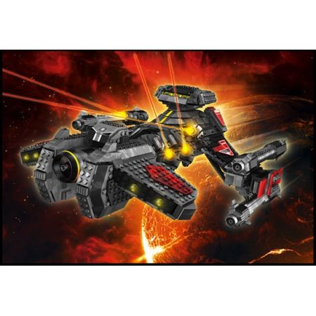 MEGA BLOKS 91400 non  TU VIỆN TÀU CHIẾN bộ đồ chơi xếp lắp ráp ghép mô hình Movie & Game BATTLECRUISER Phim Và Trò Chơi 1738 khối