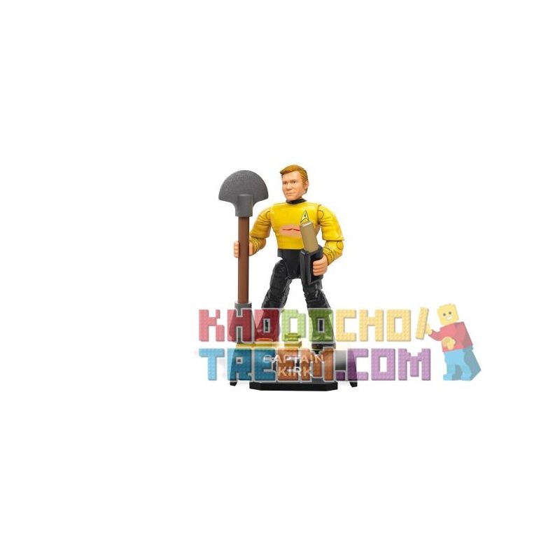 MEGA BLOKS FND69 non Lego THUYỀN TRƯỞNG KIRK. bộ đồ chơi xếp lắp ráp ghép mô hình CAPTAIN KIRK 19 khối