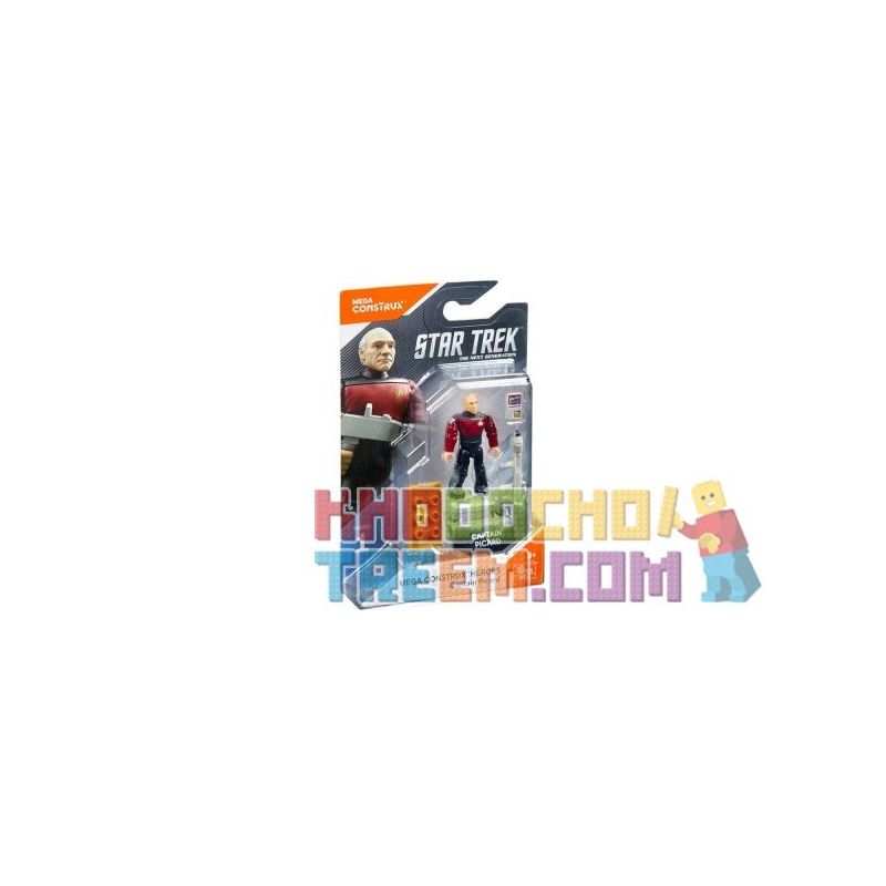 MEGA BLOKS FND65 non Lego ĐỘI TRƯỞNG PIKADA bộ đồ chơi xếp lắp ráp ghép mô hình CAPTAIN PICARD 18 khối