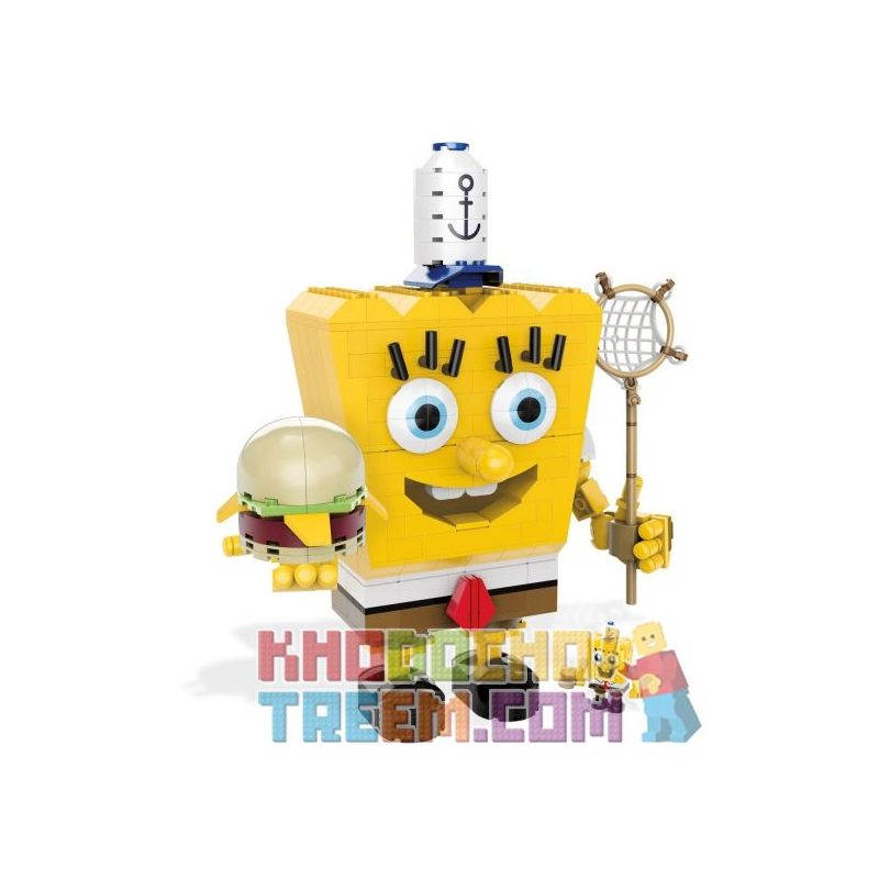 MEGA BLOKS DPH70 non Lego SPONGE BABY. bộ đồ chơi xếp lắp ráp ghép mô hình Movie & Game SPONGEBOB SQUAREPANTS Phim Và Trò Chơi 360 khối