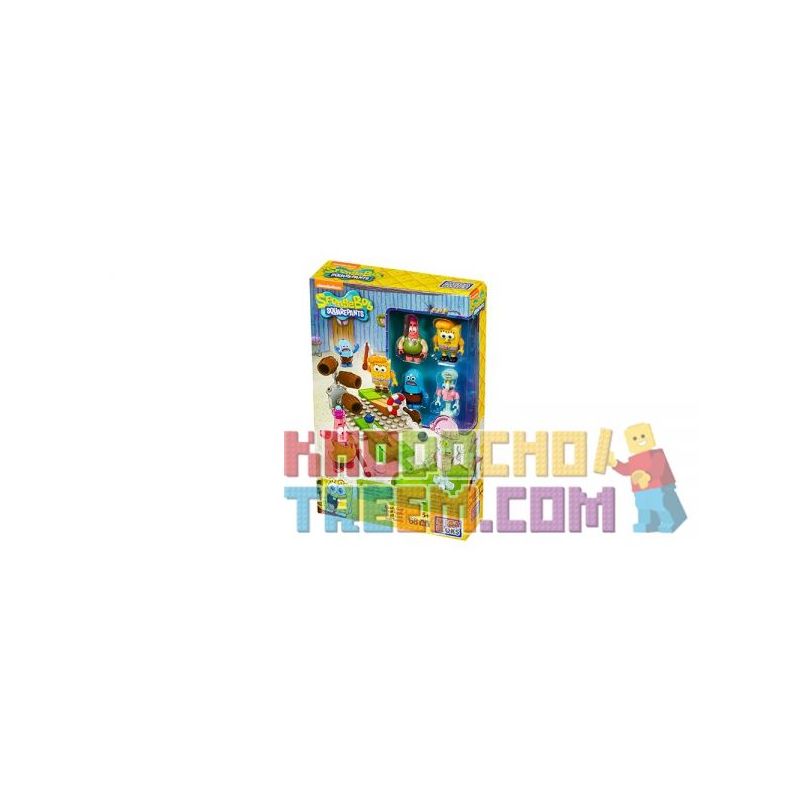 MEGA BLOKS DPH67 non Lego FOOL GOLF. bộ đồ chơi xếp lắp ráp ghép mô hình Spongebob Squarepants GOOFY GOLF Chú Bọt Biển Tinh Nghịch 68 khối