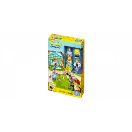 MEGA BLOKS DLB17 non  CON SỨA bộ đồ chơi xếp lắp ráp ghép mô hình Spongebob Squarepants JELLYFISH BASEBALL Chú Bọt Biển Tinh Nghịch 77 khối