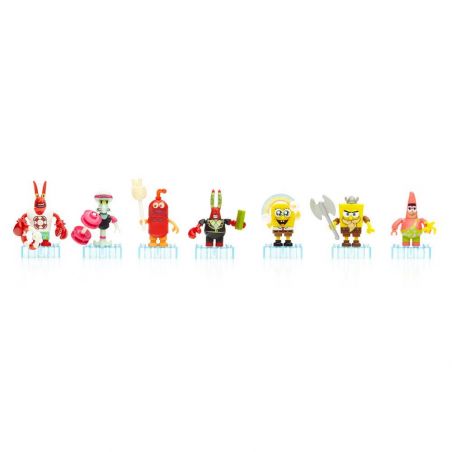 MEGA BLOKS CNJ86 non  MOTION SERIES 3 (TÚI MÙ) bộ đồ chơi xếp lắp ráp ghép mô hình Spongebob Squarepants MICRO ACTION FIGURES SERIES III {RANDOM BAG} Chú Bọt Biển Tinh Nghịch 10 khối