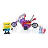 MEGA BLOKS CNF66 non  XE MÁY bộ đồ chơi xếp lắp ráp ghép mô hình Spongebob Squarepants BIKE RACER Chú Bọt Biển Tinh Nghịch 85 khối