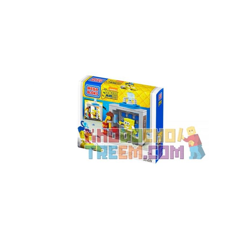MEGA BLOKS CND23 non Lego MÁY THỜI GIAN HÀNG ẢNH bộ đồ chơi xếp lắp ráp ghép mô hình Spongebob Squarepants PHOTO BOOTH TIME MACHINE Chú Bọt Biển Tinh Nghịch 98 khối