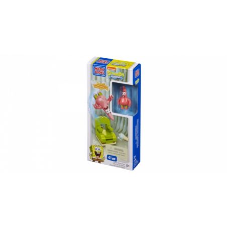 MEGA BLOKS 94629 non  THÙNG BA NGÔI SAO LỚN bộ đồ chơi xếp lắp ráp ghép mô hình Spongebob Squarepants PATRICK WACKY PACK Chú Bọt Biển Tinh Nghịch 41 khối