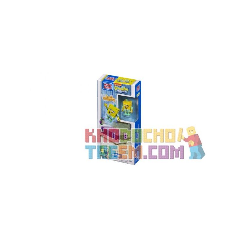 MEGA BLOKS 94628 non Lego TÚI XỐP KỲ QUẶC bộ đồ chơi xếp lắp ráp ghép mô hình Spongebob Squarepants SPONGEBOB WACKY PACK Chú Bọt Biển Tinh Nghịch 32 khối