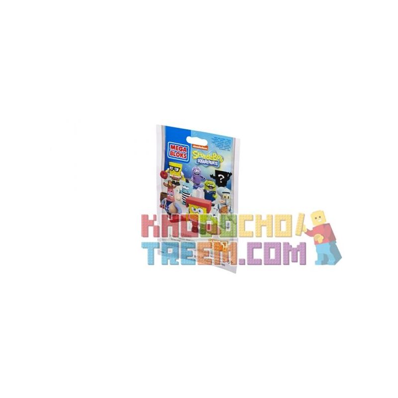 MEGA BLOKS 94600 non  HÌNH HÀNH ĐỘNG THU NHỎ DÒNG 1 bộ đồ chơi xếp lắp ráp ghép mô hình Spongebob Squarepants MICRO ACTION FIGURES SERIES 1 Chú Bọt Biển Tinh Nghịch 10 khối