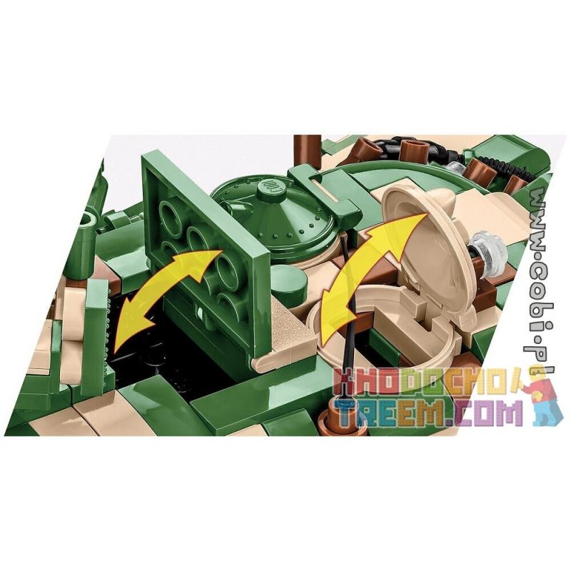 COBI CHARACTER BUILDING COBI-3040 3040 COBI3040 non  XE TĂNG IS-7 bộ đồ chơi xếp lắp ráp ghép mô hình Military Army IS-7 GRANITE Quân Sự Bộ Đội 844 khối