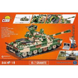 COBI CHARACTER BUILDING COBI-3040 3040 COBI3040 non  XE TĂNG IS-7 bộ đồ chơi xếp lắp ráp ghép mô hình Military Army IS-7 GRANITE Quân Sự Bộ Đội 844 khối
