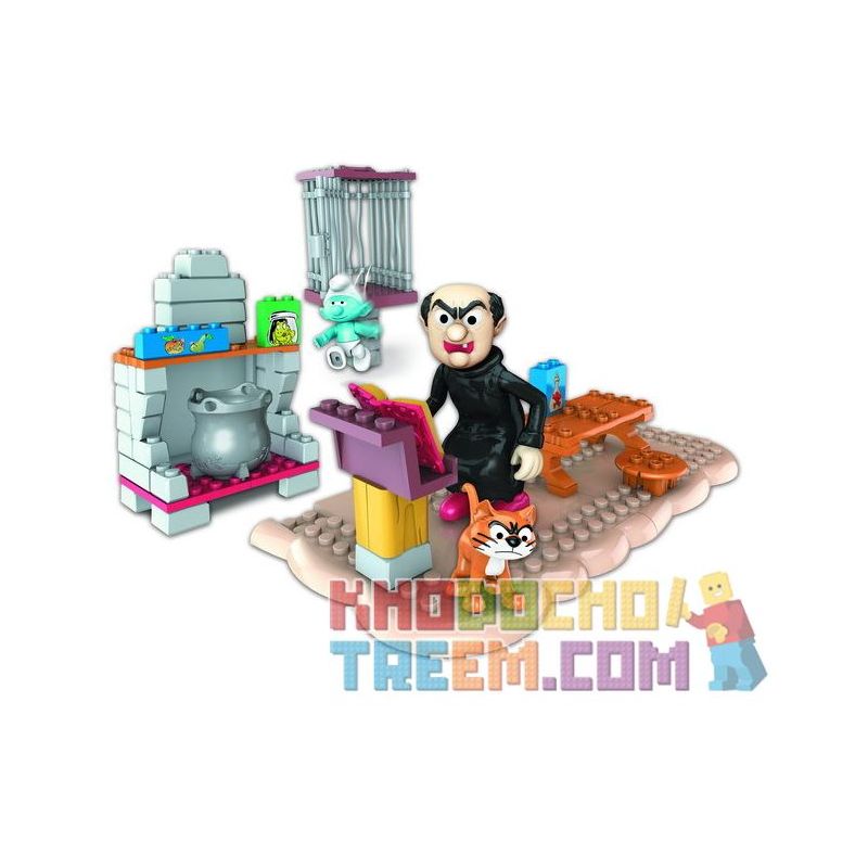 MEGA BLOKS 10718 non Lego GG WITCH. bộ đồ chơi xếp lắp ráp ghép mô hình Movie & Game GARGAMEL Phim Và Trò Chơi 60 khối