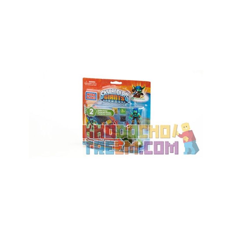 MEGA BLOKS 95436 non Lego CỔNG THÔNG TIN CHIẾN ĐẤU CỦA STEALTH ELF bộ đồ chơi xếp lắp ráp ghép mô hình Skylanders STEALTH ELF'S BATTLE PORTAL 18 khối