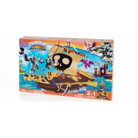 MEGA BLOKS 95442 non  MÁY NGHIỀN CƯỚP BIỂN ĐUỔI THEO bộ đồ chơi xếp lắp ráp ghép mô hình Skylanders CRUSHER'S PIRATE QUEST 328 khối