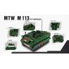 XINGBAO XB-06050 06050 XB06050 non  XE VẬN CHUYỂN BỌC THÉP M113 bộ đồ chơi xếp lắp ráp ghép mô hình Military Army MTW 113 Quân Sự Bộ Đội 735 khối