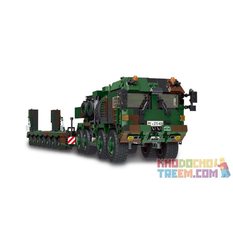XINGBAO XB-06046 06046 XB06046 non Lego XE VẬN CHUYỂN TĂNG MAN HX-81 bộ đồ chơi xếp lắp ráp ghép mô hình Military Army SLT MAMMUT Quân Sự Bộ Đội 1912 khối