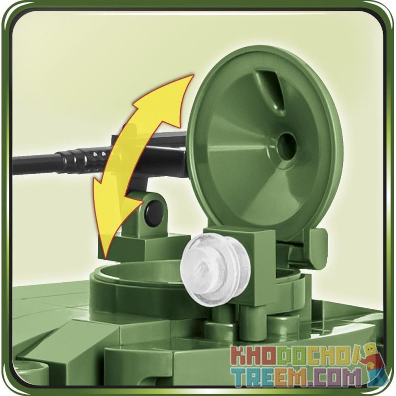 COBI CHARACTER BUILDING 2543 COBI-2543 COBI2543 non  M24 XIAFEI TANK. bộ đồ chơi xếp lắp ráp ghép mô hình Military Army M24 CHAFFEE Quân Sự Bộ Đội 588 khối