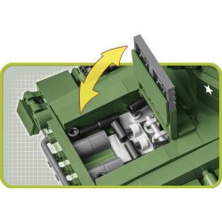 COBI CHARACTER BUILDING 2543 COBI-2543 COBI2543 non  M24 XIAFEI TANK. bộ đồ chơi xếp lắp ráp ghép mô hình Military Army M24 CHAFFEE Quân Sự Bộ Đội 588 khối