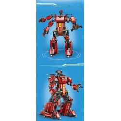 MouldKing 15038 Mould King 15038 non  ROBOT ĐỎ bộ đồ chơi xếp lắp ráp ghép mô hình MK CRIMSON ROBOT 636 khối