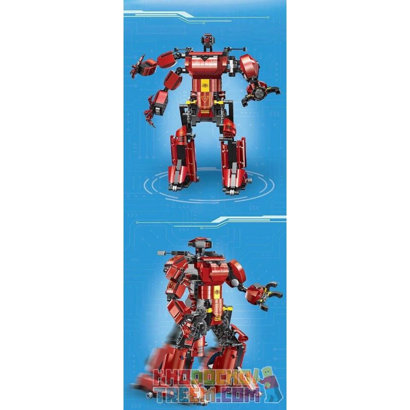 MouldKing 15038 Mould King 15038 non Lego ROBOT ĐỎ bộ đồ chơi xếp lắp ráp ghép mô hình MK CRIMSON ROBOT 636 khối