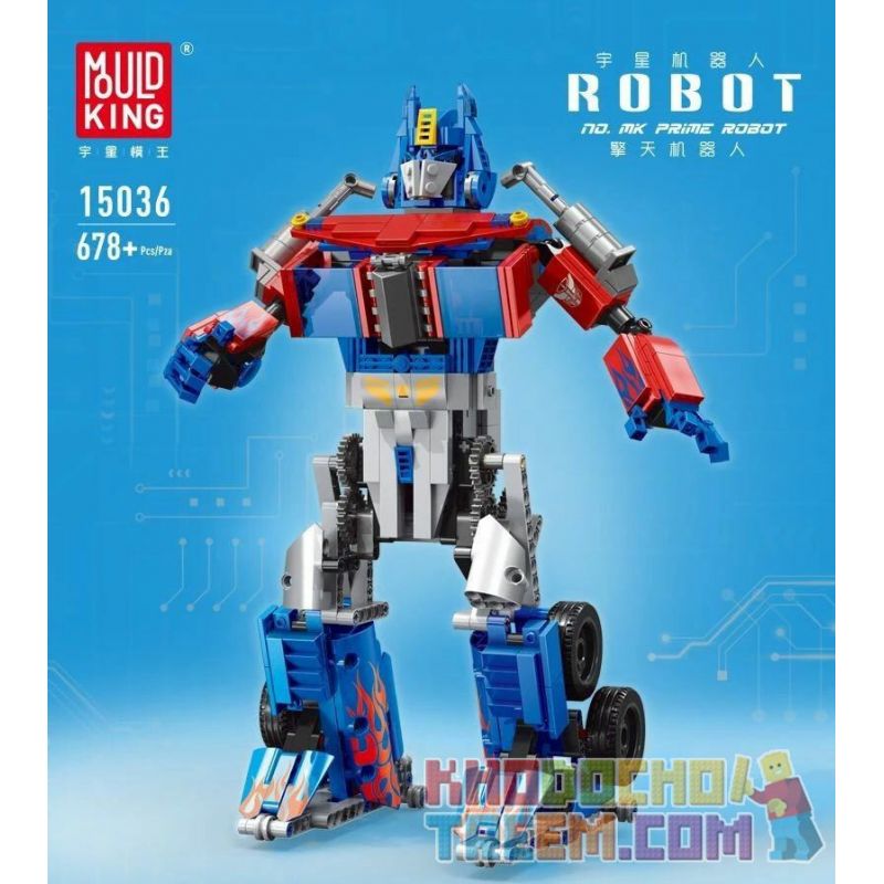 MouldKing 15036 Mould King 15036 non  ROBOT OPTIMUS. bộ đồ chơi xếp lắp ráp ghép mô hình MK PRIME ROBOT 678 khối