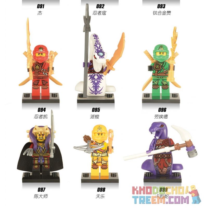 XINH X0118 0118 091 092 093 094 095 096 097 098 099 non Lego PHANTOM NINJA. bộ đồ chơi xếp lắp ráp ghép mô hình The Lego Ninjago Movie NINJA GO MINIFIGURES Ninja Lốc Xoáy