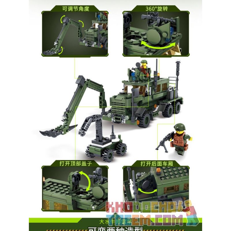 Kazi KY84040 84040 non  CON LĂN TRÂU LỚN CARIOT M-ATV bộ đồ chơi xếp lắp ráp ghép mô hình Field Army FIELD ARMY MISSILE LAUNCH VEHICLE Chiến Trường 560 khối Kazi KY84040 84040 non  CON LĂN TRÂU LỚN CARIOT M-ATV bộ đồ chơi xếp lắp ráp ghép mô hình Field Army FIELD ARMY MISSILE LAUNCH VEHICLE Chiến Trường 560 khối