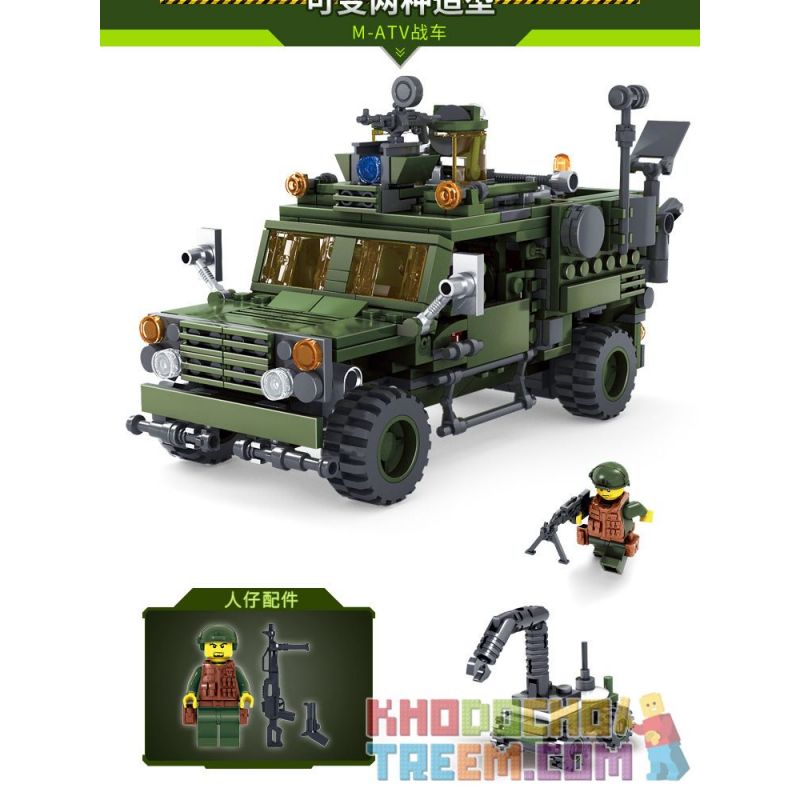 Kazi KY84040 84040 non  CON LĂN TRÂU LỚN CARIOT M-ATV bộ đồ chơi xếp lắp ráp ghép mô hình Field Army FIELD ARMY MISSILE LAUNCH VEHICLE Chiến Trường 560 khối Kazi KY84040 84040 non  CON LĂN TRÂU LỚN CARIOT M-ATV bộ đồ chơi xếp lắp ráp ghép mô hình Field Army FIELD ARMY MISSILE LAUNCH VEHICLE Chiến Trường 560 khối